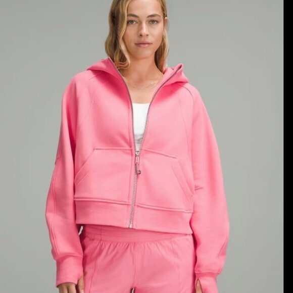 Lululemon Scuba Oversized Full Zip Sakura Pink Size M/L - Picture 1 of 10